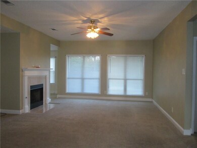 Large Family Room with wood burning Fireplace