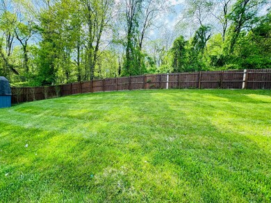 Large fenced in yard