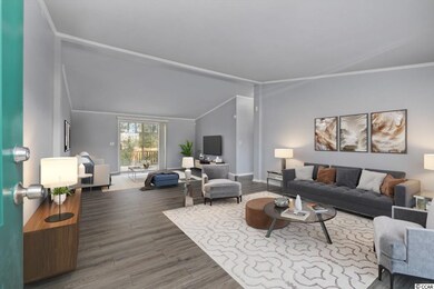 Living room photo with added virtual staging