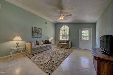 Living Room with Tile Floors