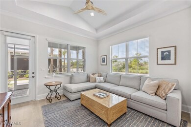 Living room with hardwood / wood-style flooring, l