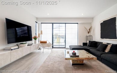 Living room with premium Mohawk Rev Wood flooring