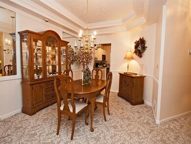 Great Space for Dining - Note the Custom Tray Ceil