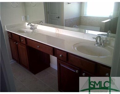 Other. master bath with dual vanity, marble top an