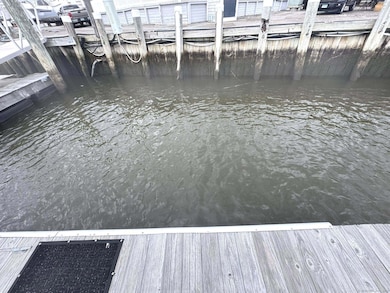 Standing on the floating dock facing slip 1 from t