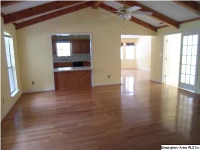 view into kitchen and dinning room
