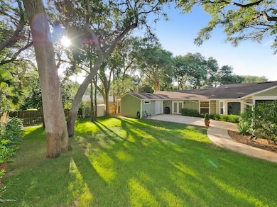 Aerial of backyard