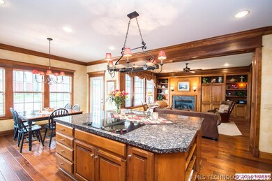 Chefs Kitchen with large center island SS applianc