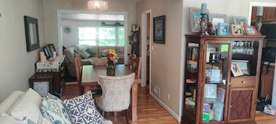 View thru Dining room into family room