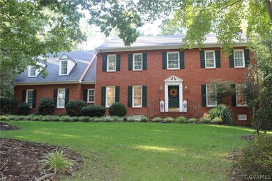 Three-sides brick home.