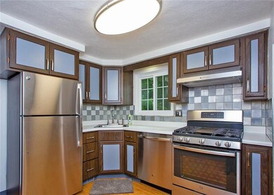 Corner sink and stainless steel appliances offered