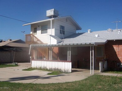 Rear view of home