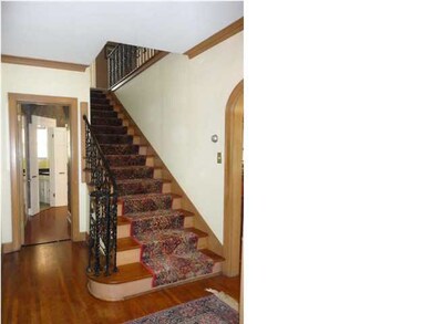Center Hall Floor Plan~ Stair Runner & Iron Stair 