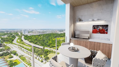 Savor the captivating uptown view from the balcony