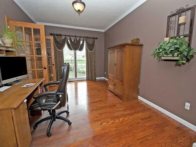 Den. This room can serve as a den or living room. 
