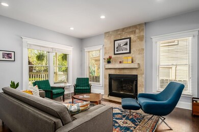large windows with blinds