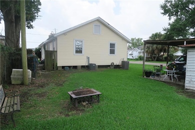 From rear of deep backyard