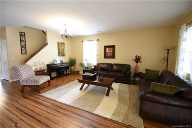 living room at front entrance.  note bamboo floori