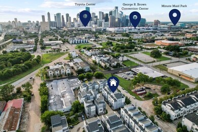 A short walk to Toyota Center, a quick tram ride to Minute Maid, and nestled on a quiet street in the trendiest Houston neighborhood is this incredible luxury townhome