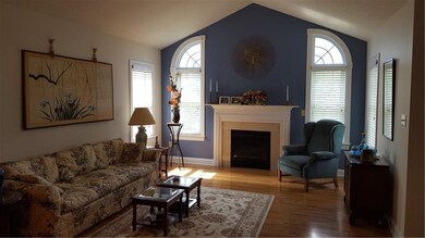 The living room has plenty of room for your furnit