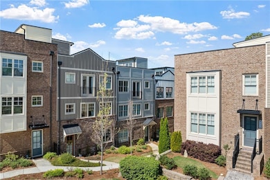 View of building exterior with a residential view
