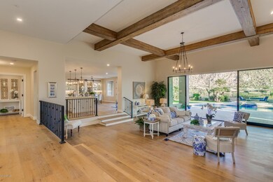 Custom beams and wood floors