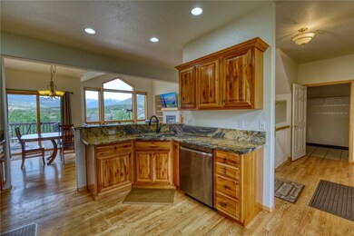 Kitchen with a peninsula