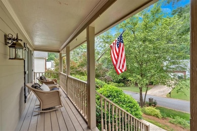 View of wooden porch