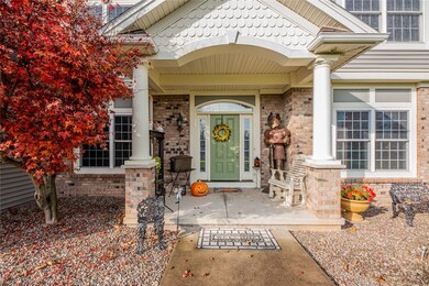 Beautiful covered entryway.