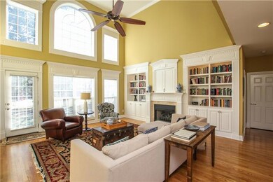 Living Room- Fireplace/Built In Bookcase