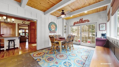 Gathering room opens to large patio