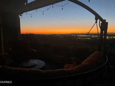 Sunset from covered porch