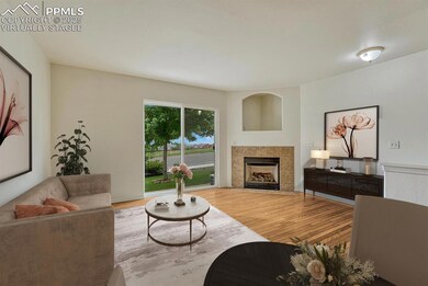 Virtually staged great room