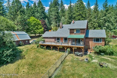 Aerial back of home