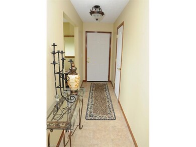 Entry with tile flooring