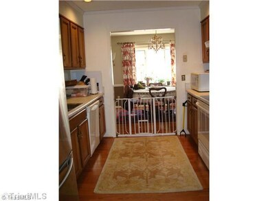 Kitchen. Galley kitchen looking into the Dining room