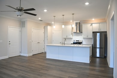 Open Living Room and Kitchen