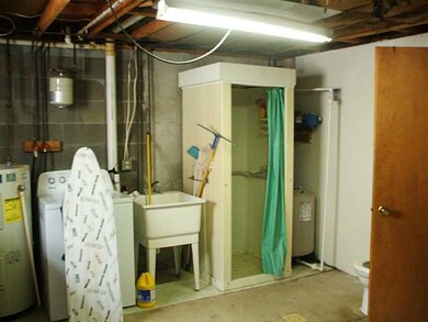 Other. basement laundry room with shower & toilet