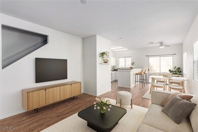 Virtually Staged* Living area with visible vents,