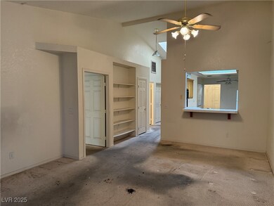 Unfurnished living room featuring carpet flooring,