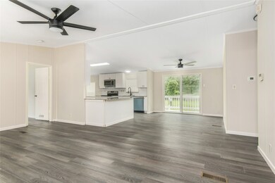 Open floor plan with ample living space