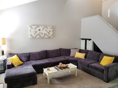 Vaulted living room