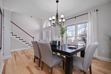 Open and airy dining room.