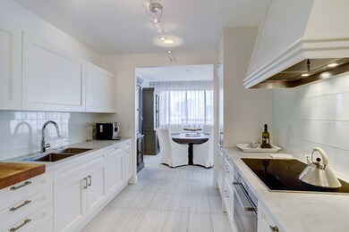 View at the kitchen looking towards the dining are