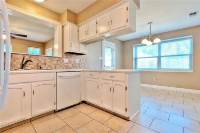 View of Kitchen from the Den doorway.