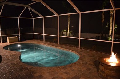 Exterior lighting makes this the perfect spot to e