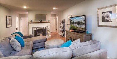 Fireplace makes a beautiful focal point.
