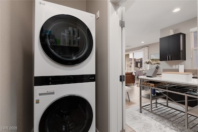 Sleek, high-efficiency LG stackable smart washer a