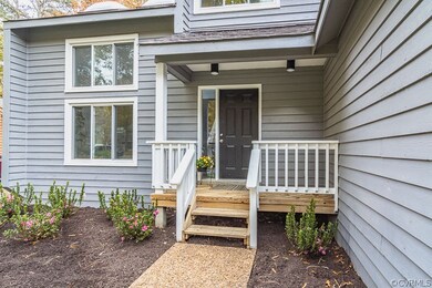 Front door with stoop