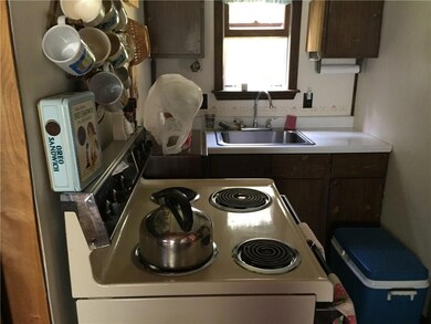 Close up of the kitchen.